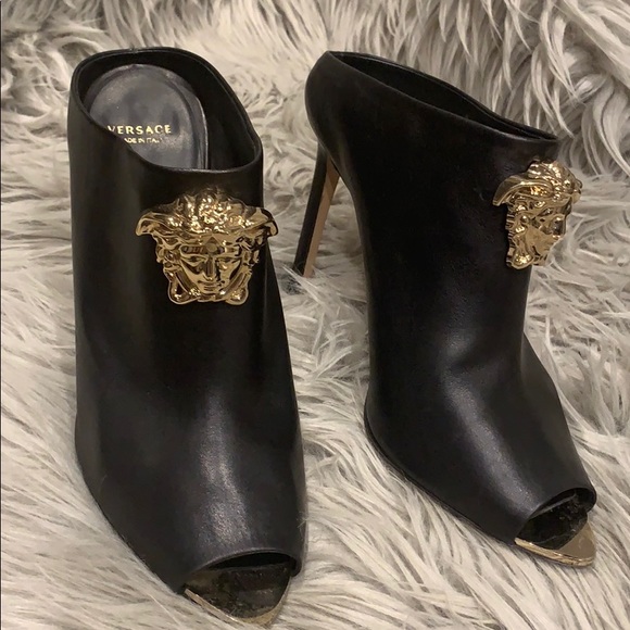 VERSACE Palazzo Peep-toe Mule - Picture 4 of 5